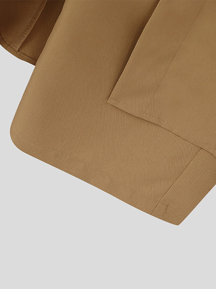 Avant-Garde Faux Two-Piece Skirt Overlay Pants