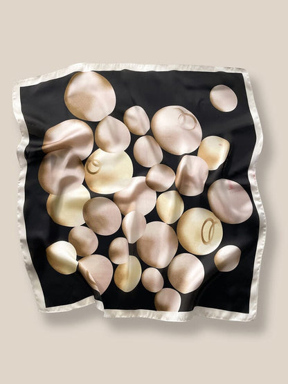 Sky-Friendly Printed Square Silk Scarf