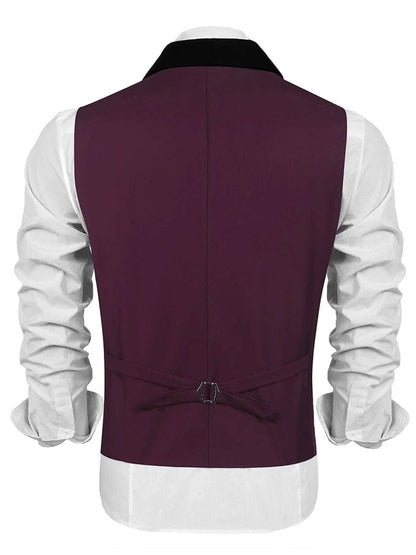 Buttons V-neck Suit Vest (US Only)