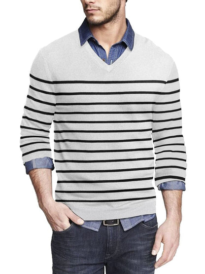 Casual Ribbed Knitted Pullover Sweater (US Only)